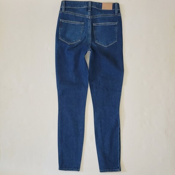 PAIGE  Margot High Rise Skinny Ankle Distressed Jean, Lookout Destructed - Picture 4 of 13